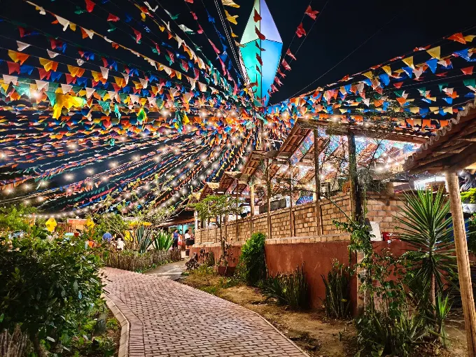 Foto do ambiente da Vila Sitio São João local onde acontecera o evento